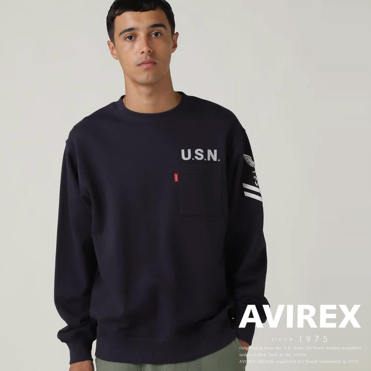 楽天市場】AVIREX 公式通販｜《COLLECTION》CREW NECK SWEAT WEST