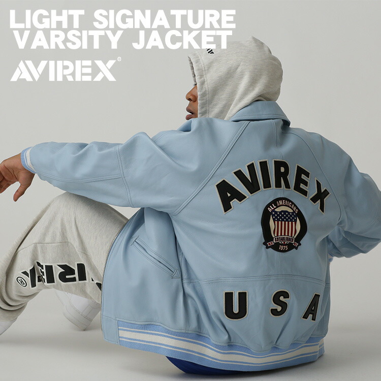 楽天市場】AVIREX 公式通販｜《COLLECTION》VARSITY JACKET CROWN LOGO