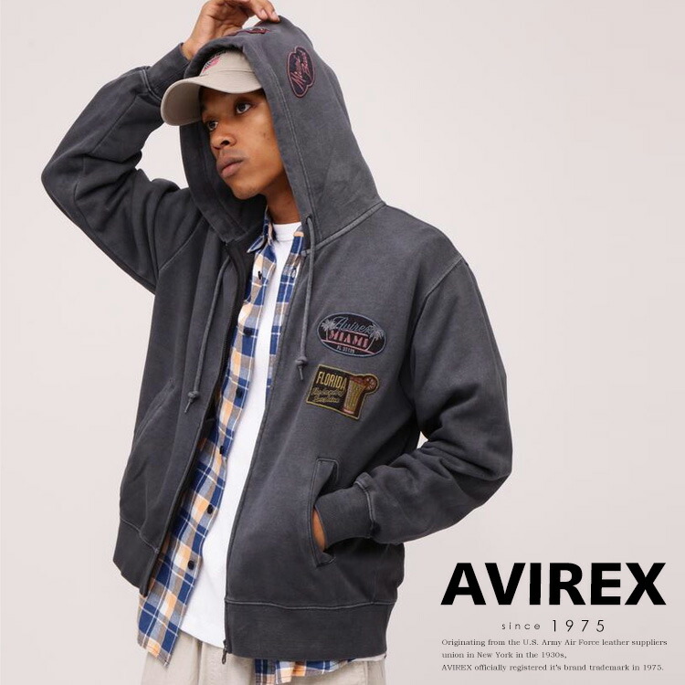 楽天市場】AVIREX 公式通販｜《直営店限定》EMBOSS ZIP PARKA EMBLEM