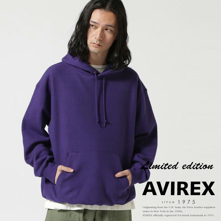 ★SALE｜AVIREX 公式通販｜ 《直営店限定》HEAVY WEIGHT SWEAT PULLOVER PARKA / ヘビーウェイト スウェット プルオーバー パーカー (アビレックス アヴィレックス)メンズ 男性 ※セール品につき交換 返品不可
