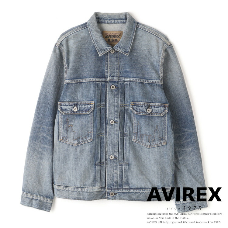 AVIREX 公式通販｜ AVIREX × MOANDMOCLOTHING/ICON DENIM JACKET (アビレックス アヴィレックス)メンズ 男性