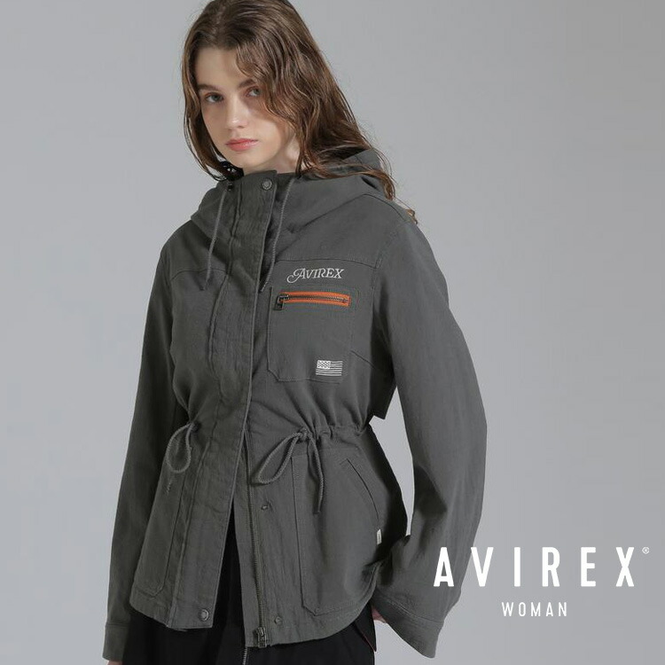 ★SALE｜AVIREX 公式通販/ COLOR ZIP COMBI JACKET/カラージップコンビジャケット (アビレックス アヴィレックス)レディース 女性 ※セール品につき交換 返品不可