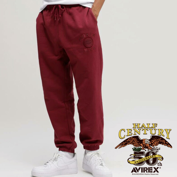 AVIREX 公式通販｜ AVIREX 50th VARSITY SWEAT PANTS/バーシティ スウェット パンツ (アビレックス アヴィレックス)メンズ 男性