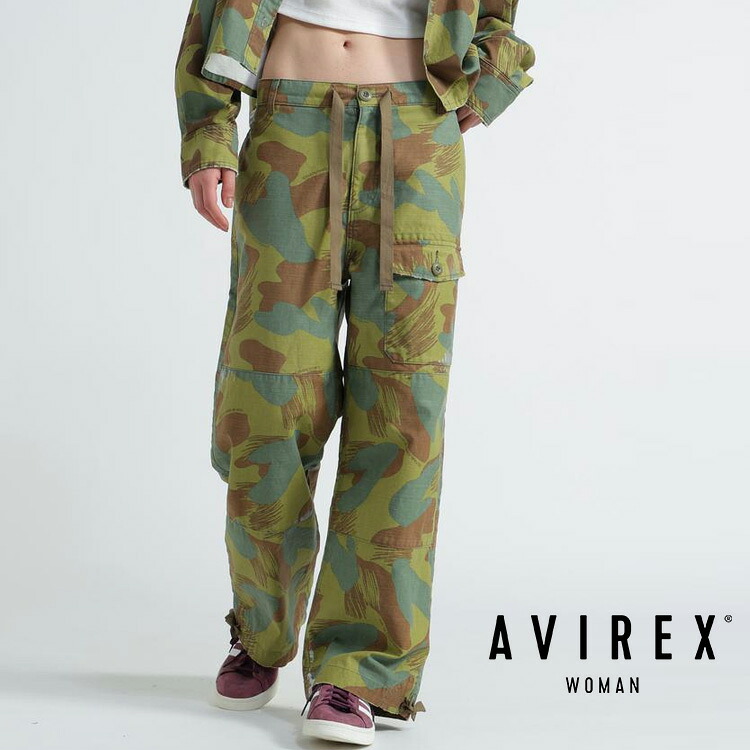 ★SALE｜AVIREX 公式通販｜ 《WOMAN》CAMOUFLAGE CARGO LONG PANTS/カモフラージュカーゴロングパンツ (アビレックス アヴィレックス)レディース 女性 ※セール品につき交換 返品不可