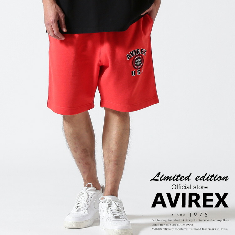AVIREX 公式通販｜ 《直営店限定》VARSITY LOGO SHORTS / バーシティ ロゴ ショーツ / AVIREX / アヴィレックス (アビレックス アヴィレックス)メンズ 男性
