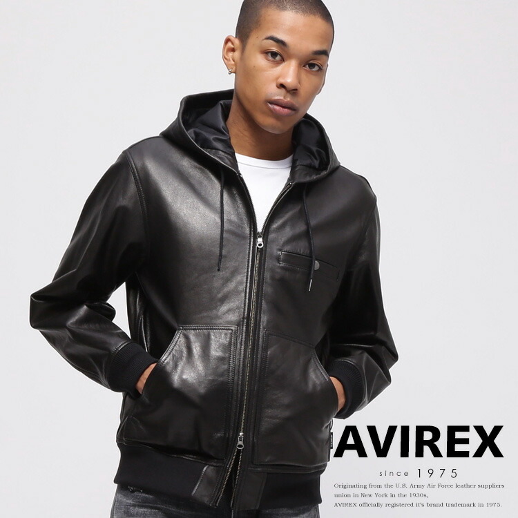 AVIREX レザーカーコート 中古・古着通販】AVIREX (アヴィレックス) レザーカーコート