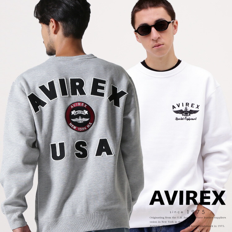 AVIREX 公式通販｜VARSITY LOGO CREW NECK SWEAT /バーシティ ロゴ クルーネック スウェット(アビレックス アヴィレックス)メンズ 男性｜AVIREX 8,791円