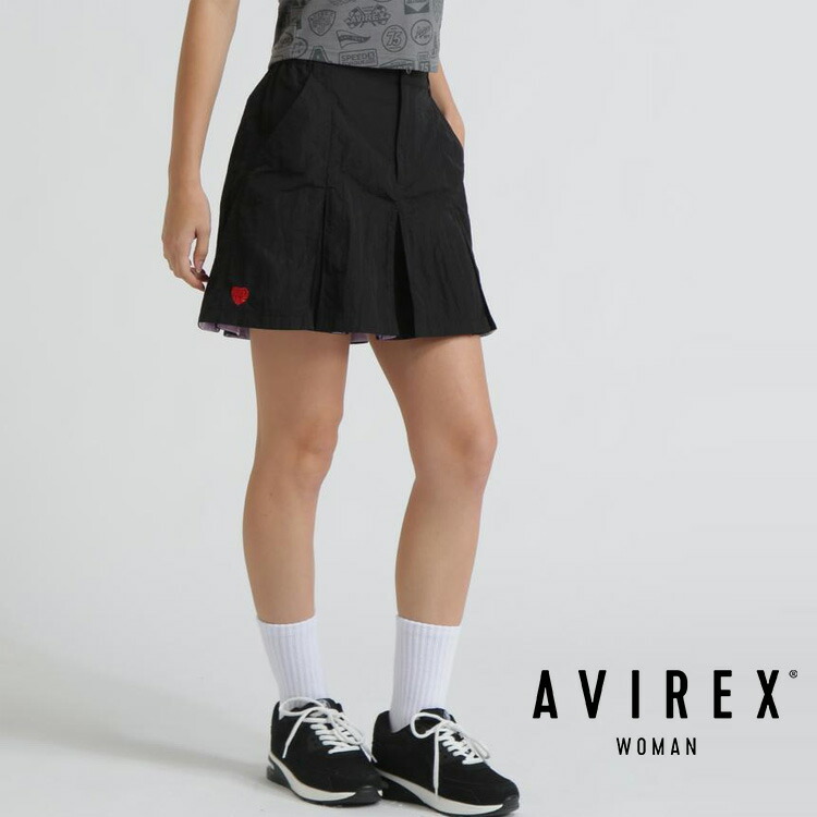 AVIREX 公式通販｜ NYLON SKIRT-LIKE PLEATED SKIRT / ナイロン スカート ライク プレーテッド スカート (アビレックス アヴィレックス)レディース 女性