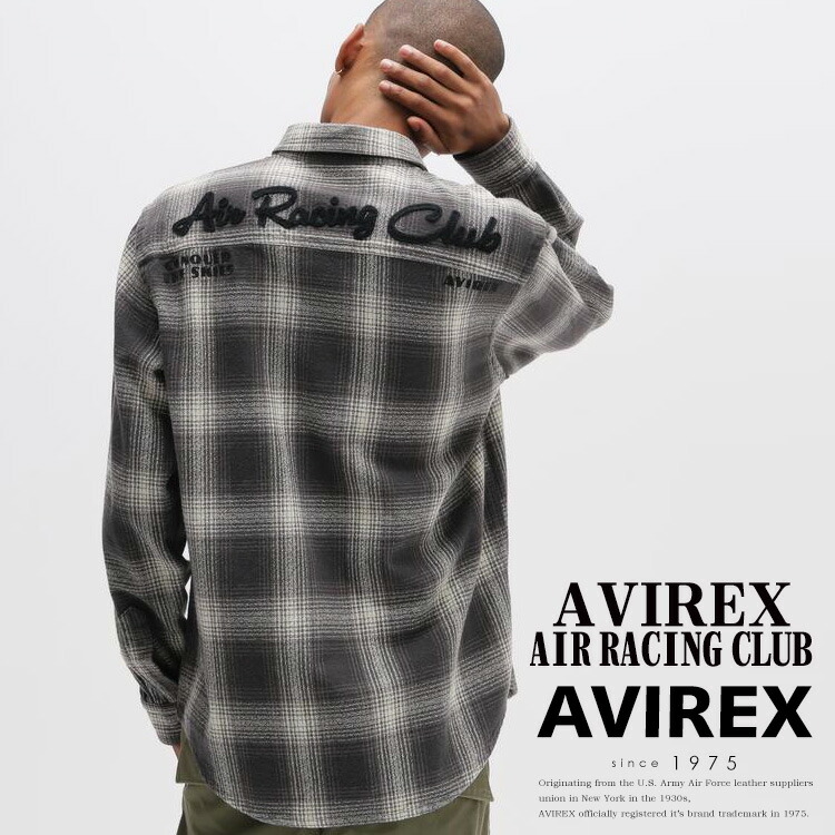 AVIREX 公式通販｜ 《A.A.R.C》OMBRE CHECK EMB SHIRT/オンブレチェック 刺繍 シャツ (アビレックス アヴィレックス)メンズ 男性