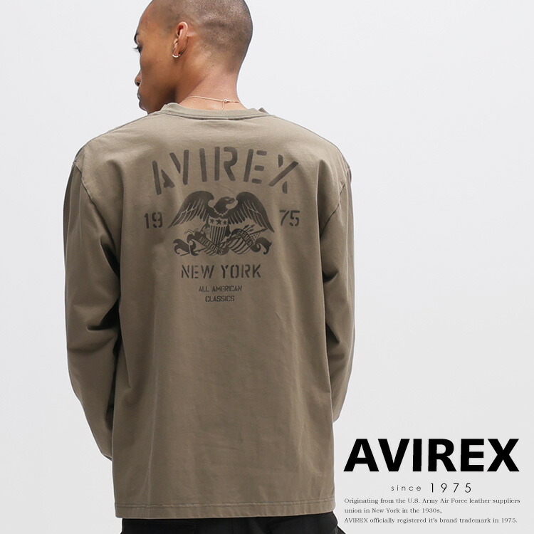 AVIREX 公式通販｜ STENCIL L/S T-SHIRT/ステンシル ロングスリーブ Tシャツ (アビレックス アヴィレックス)メンズ 男性