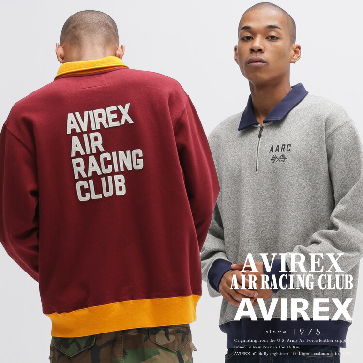AVIREX 公式通販｜ 《A.A.R.C》HALF ZIP SWEAT/ハーフジップ スウェット (アビレックス アヴィレックス)メンズ 男性