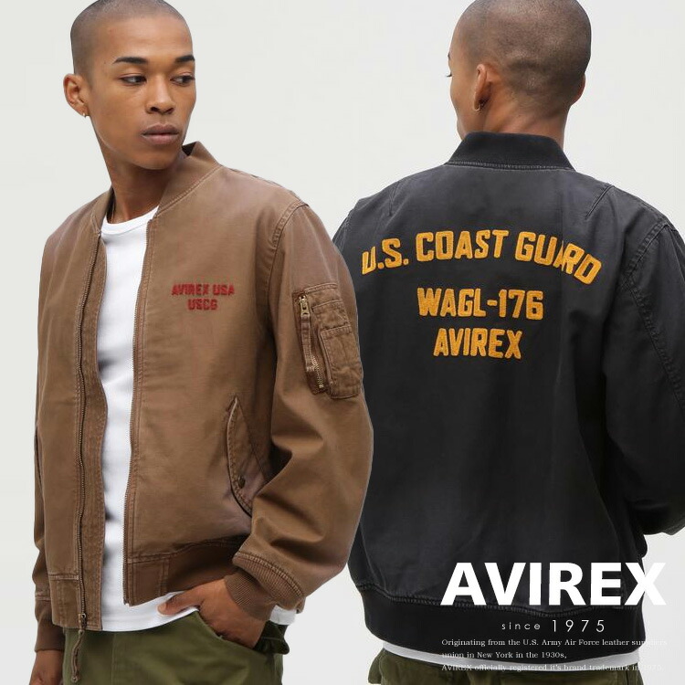 AVIREX 公式通販｜ COTTON LIGHT MA-1 ”U.S.COAST GUARD”/コットンライト MA-1 (アビレックス アヴィレックス)メンズ 男性