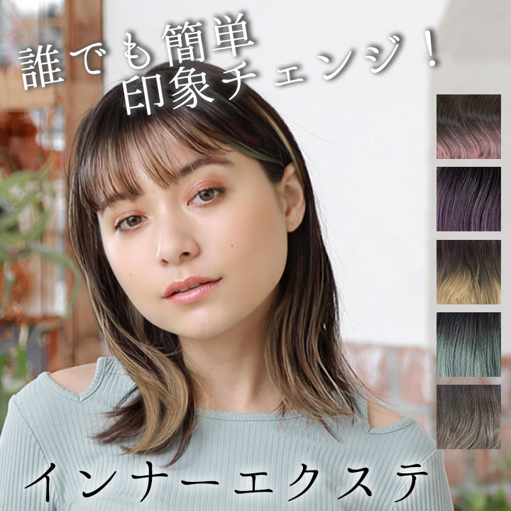 楽天市場】即納☆ カラフルポニーウィッグ [Z1089] ヘアウィッグ