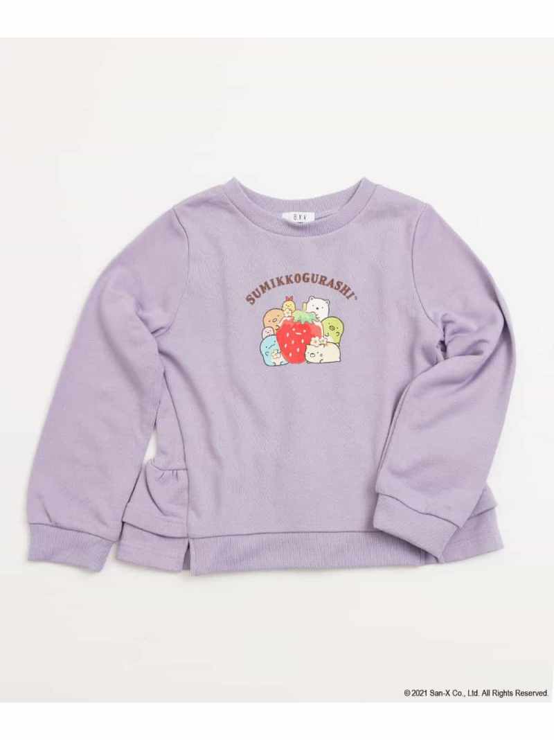 100 140 すみっコぐらしバックフリルトレーナー A V V アー