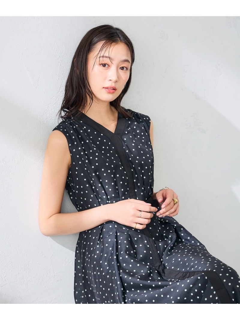 【SALE／19%OFF】ベルト付オーガンジーフレアワンピース a.v.v アー・ヴェ・ヴェ ワンピース・ドレス ワンピース ブラック ブラウン【RBA_E】【送料無料】[ Fashion]｜a.v.v