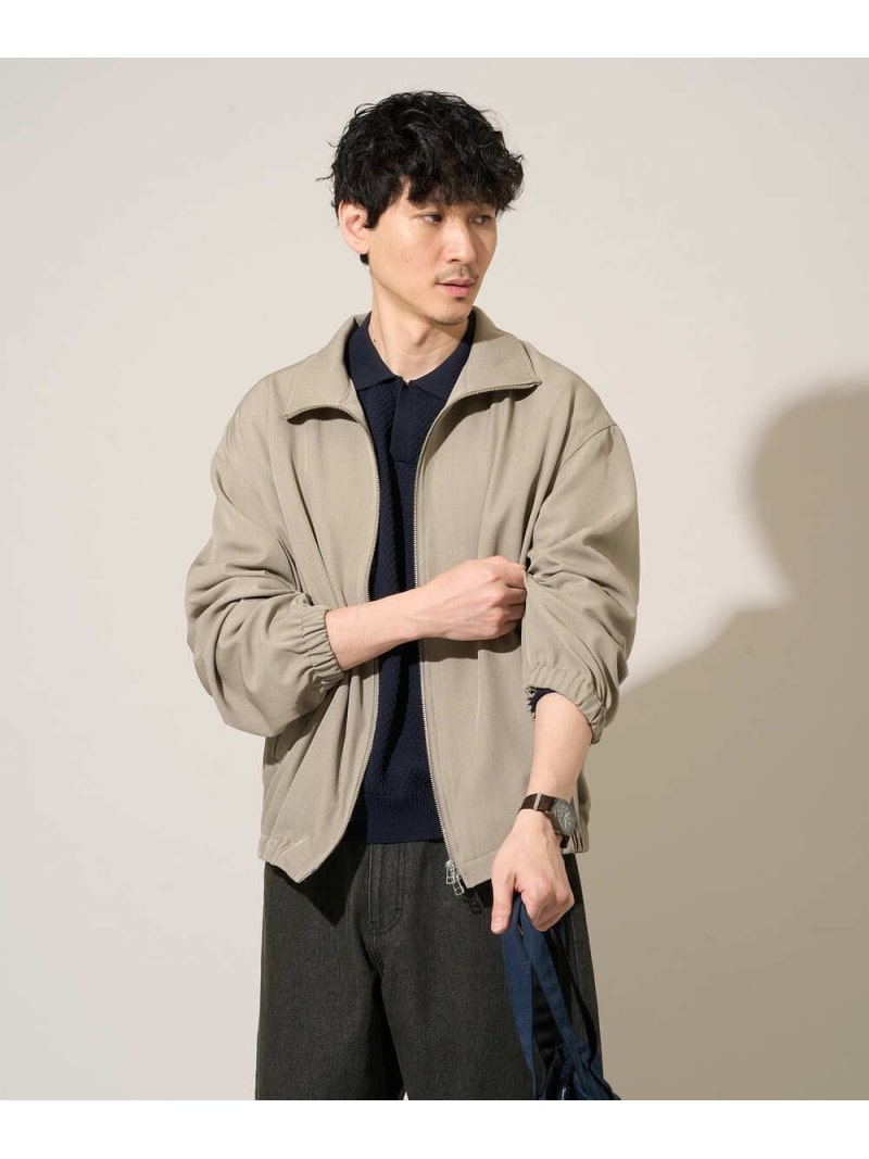 【SALE／28%OFF】ジップアップスタンドカラーブルゾン a.v.v アー・ヴェ・ヴェ ジャケット・アウター その他のジャケット・アウター ベージュ【RBA_E】【送料無料】[ Fashion]