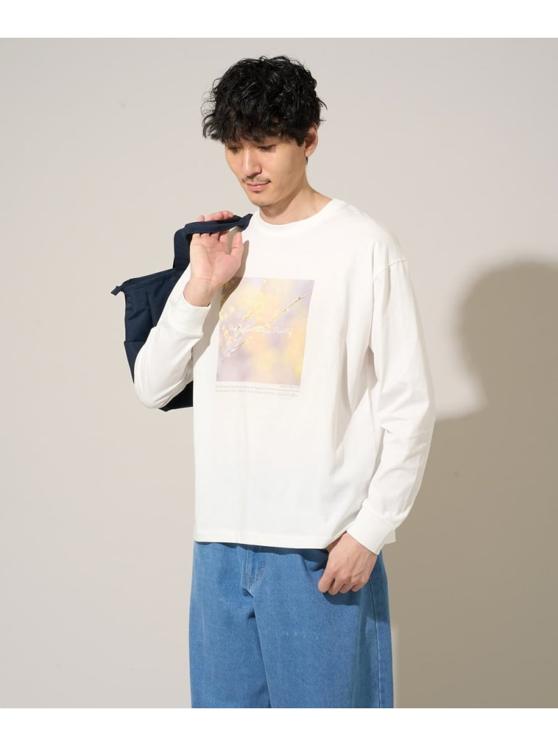 フォトグラファーコラボ ワイドシルエットカットソー a.v.v アー・ヴェ・ヴェ トップス カットソー・Tシャツ ホワイト【送料無料】[ Fashion]