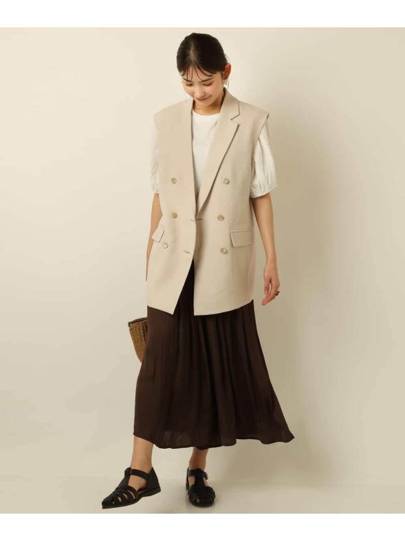 麻調ジレ A V V アー ヴェ ジャケット コート