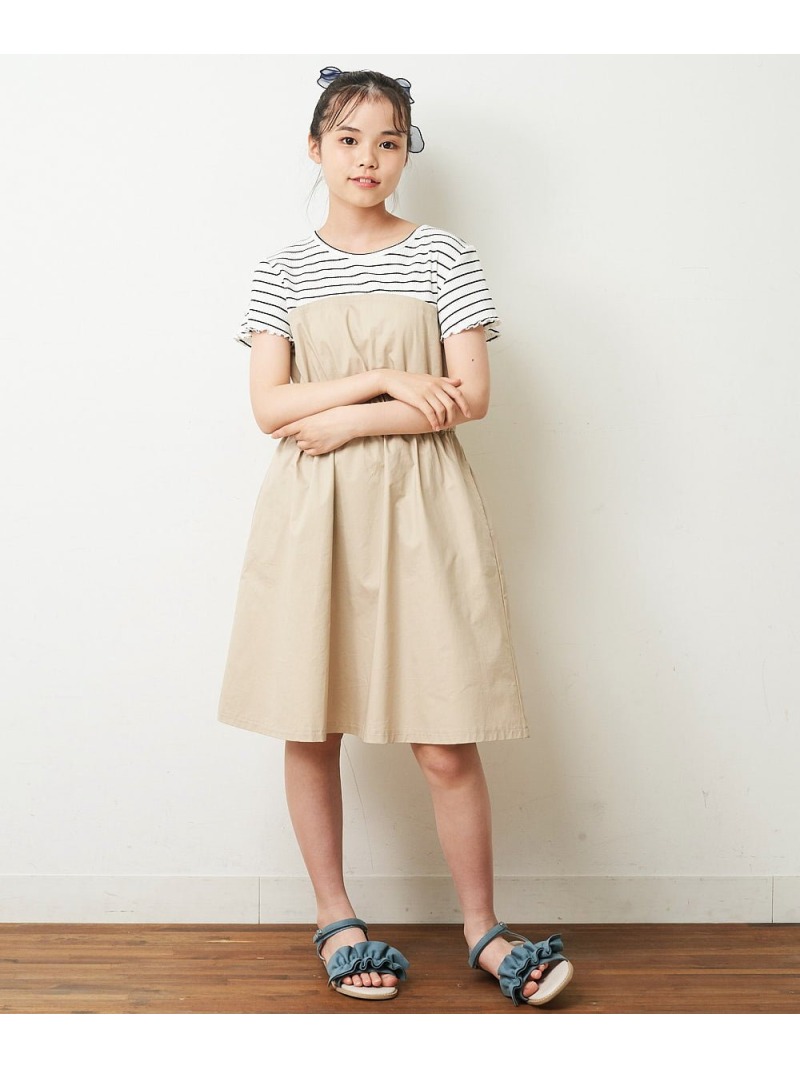 100 130 ボーダードッキングワンピース ワンピース A V V ヴェ アー