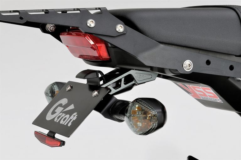 Gcraft ジークラフト Gクラフト GROM（21-）用 ビレットライセンスホルダーGROM（JC92）｜motofellow