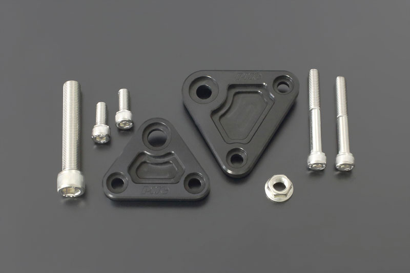 PMC DRAFT ピーエムシー ドラフト BILLET エンジンマウントシリーズ (フロントマウントセット・ブラック)|motofellow