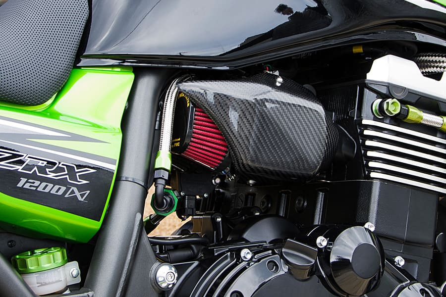 PMC ピーエムシー ZRX1200DAEG カーボンインジェクションカバー (綾織)