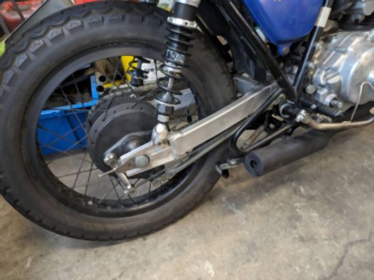 AGAIN アゲイン アルミスイングアーム スリム CB400FOUR 空冷
