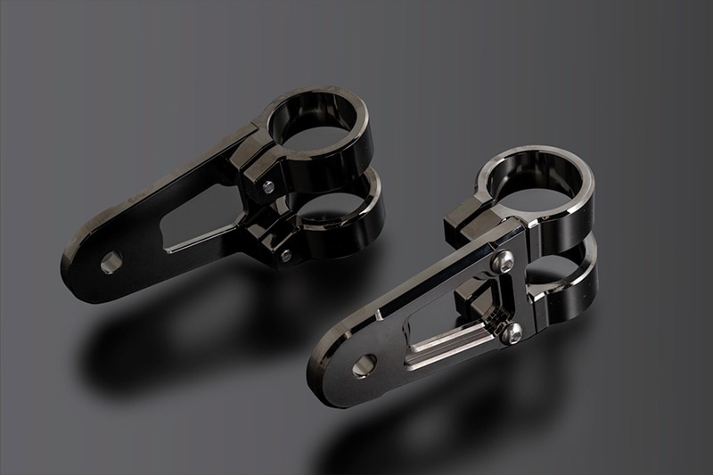 DRAFT ドラフト BILLET ライトステ－ 36mm　漆黒メッキ 汎用