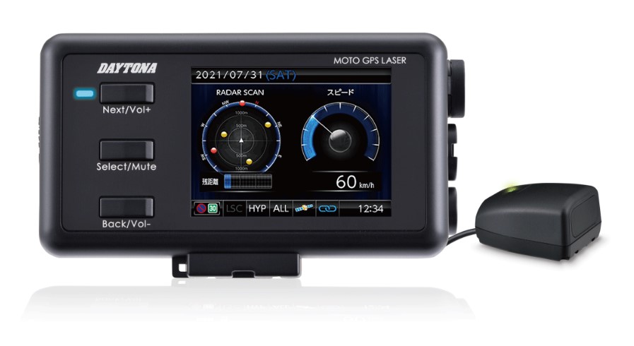【新品】デイトナ レーダー探知機 MOTO GPS LASER 25674 25674_1.jpg