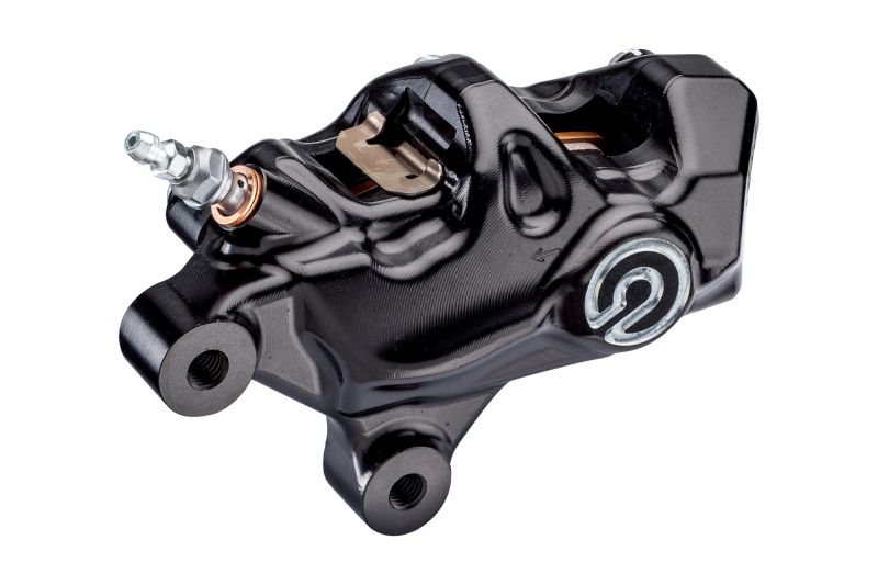 brembo ブレンボ 484 logopuro アキシャル CNC 4P キャリパー ブラックアルマイト ポリッシュロゴ 左 φ32 取付ピッチ69.1mm HD用