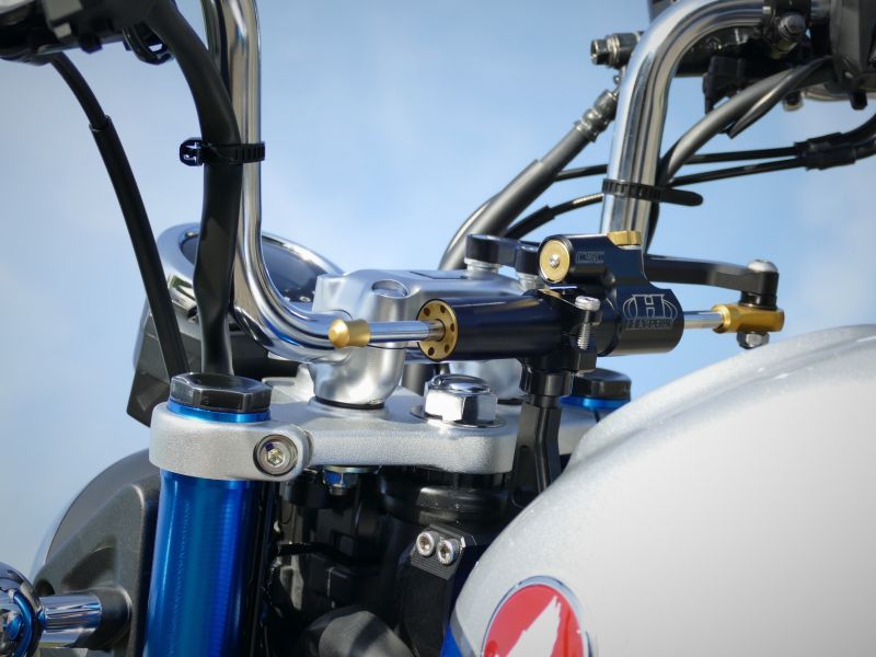 HYPERPRO ハイパープロ ステアリングダンパーステー CNCステアリングダンパーステー 75mm/TYPE-3 ゴールド MONKEY125(ABS) '18-'22