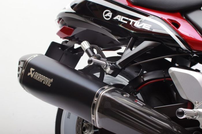 ACTIVE アクティブ ステップバー タンデム側 ブラック SUZUKI系-2 HAYABUSA '22 GSX-S1000GT '22|motofellow
