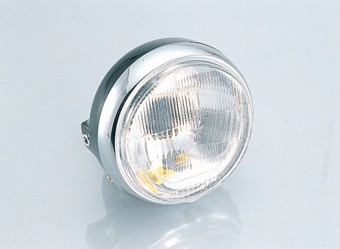 KITACO キタコ φ130ヘッドライトASSY ブラックケース・バルブ無 汎用