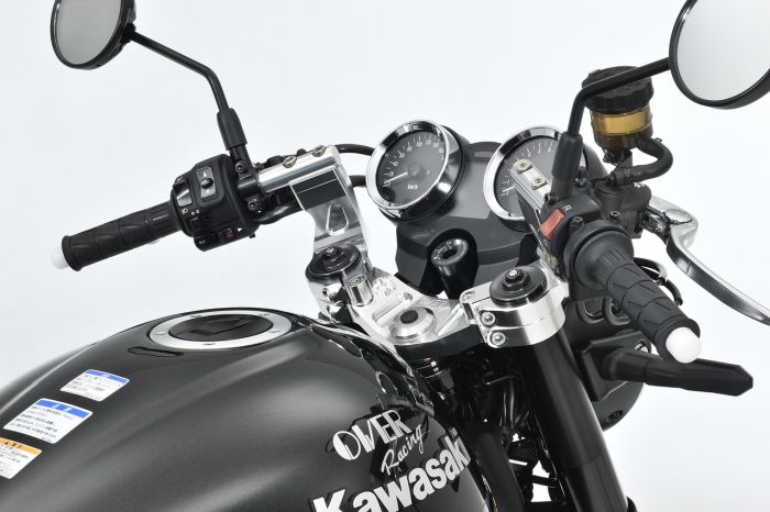 z900rsセパレートハンドオーバーレーシング(シルバー) OVER RACING オーヴァー スポーツライディング ハンドルキット