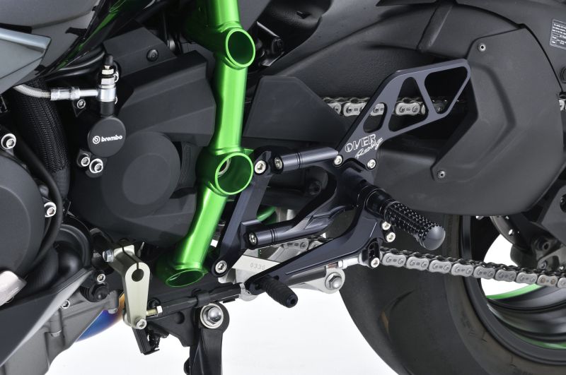 OVER Racing オーヴァーレーシング バックステップ 4ポジション ブラック Ninja H2 '15
