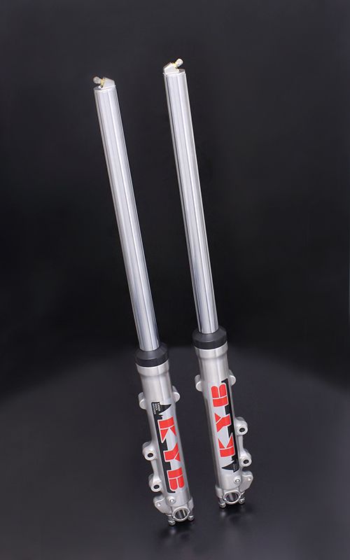 【受注生産約2週間】PMC ピーエムシー KYB36 フロントフォーク＆トリプルクランプASSY シルバーフォーク Z1/Z2 '72-'75｜motofellow 143,550円