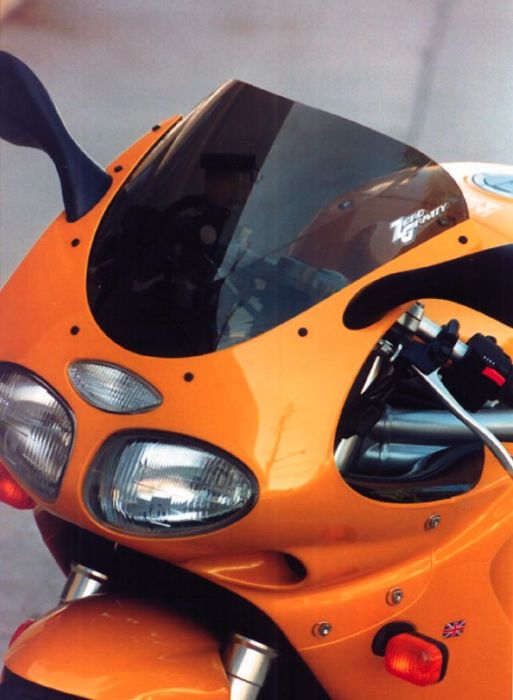 【受注生産 注文約4ヶ月】ZEROGRAVITY ゼログラビティ スクリーン ダブルバブル ダ－クスモーク TRIUMPH DAYTONA T595 97-98/T955/I 99-01
