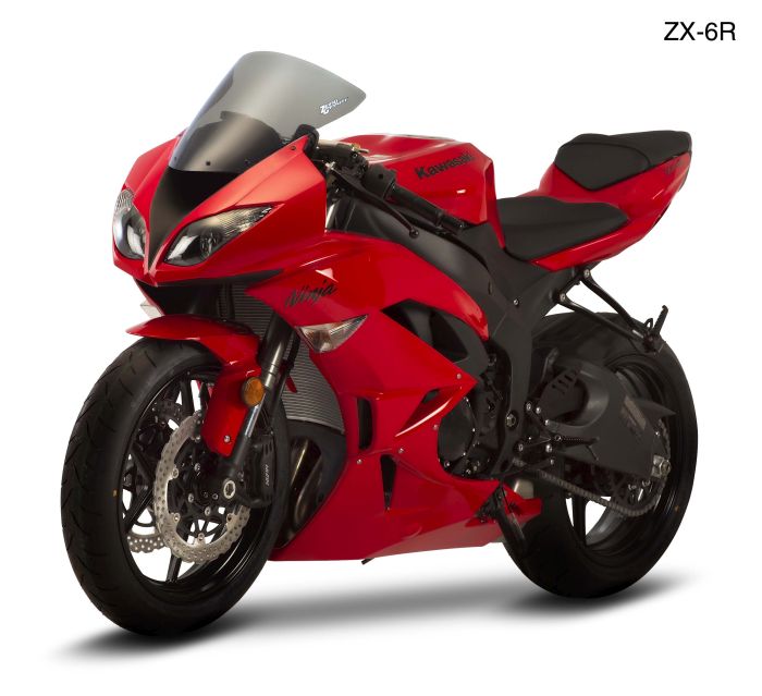 【受注生産 注文約4ヶ月】ZEROGRAVITY ゼログラビティ スクリーン SRタイプ ダークスモーク ZX-6R 09-12/ZX-10R 08-10｜motofellow