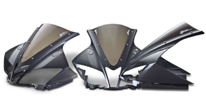 【受注生産 注文約4ヶ月】ZEROGRAVITY ゼログラビティ スクリーン SRタイプ クリア YZF-R125 08-15(ABS可)|motofellow