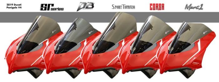 【受注生産 注文約4ヶ月】ZEROGRAVITY ゼログラビティ スクリーン SRタイプ ダークスモーク DUCATI V4/S PANIGALE 19