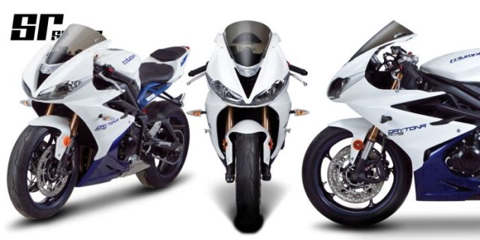 【受注生産 注文約4ヶ月】ZEROGRAVITY ゼログラビティ スクリーン SRタイプ クリア ブラックビニールマスク TRIUMPH DAYTONA675 13-19｜motofellow 18,950円