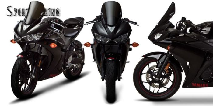 【受注生産 注文約4ヶ月】ZEROGRAVITY ゼログラビティ スクリーン スポーツツーリング ダークスモーク YZF-R25 15-18(ABS可)/YZF-R3 15-18(ABS可)