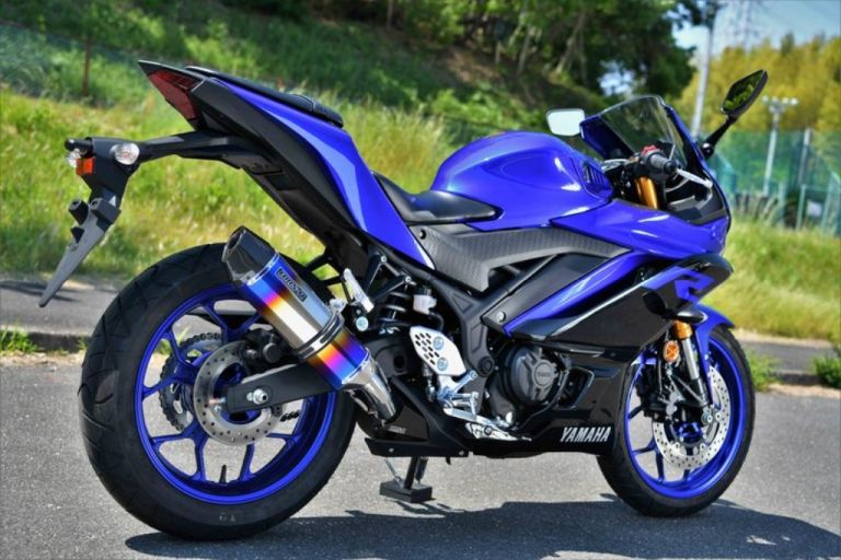 楽天市場】Realize YZF-R25 YZF-R3 バイクマフラー JBK-RG10J EBL