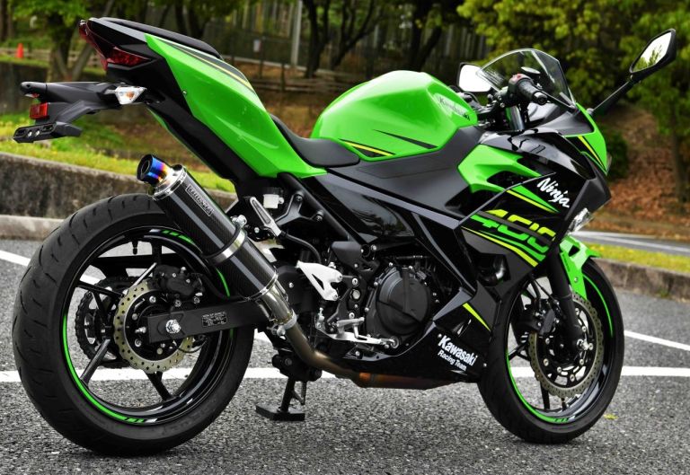 BEAMS ビームス R-EVO スリップオンマフラー カーボン/重量（純正3.3kg）：1.95kg ニンジャ400