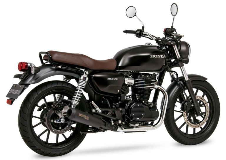 MORIWAKI ENGINEERING モリワキエンジニアリング スリップオンエキゾースト SHORT MEGAPHONE ブラック(耐熱塗装) GB350