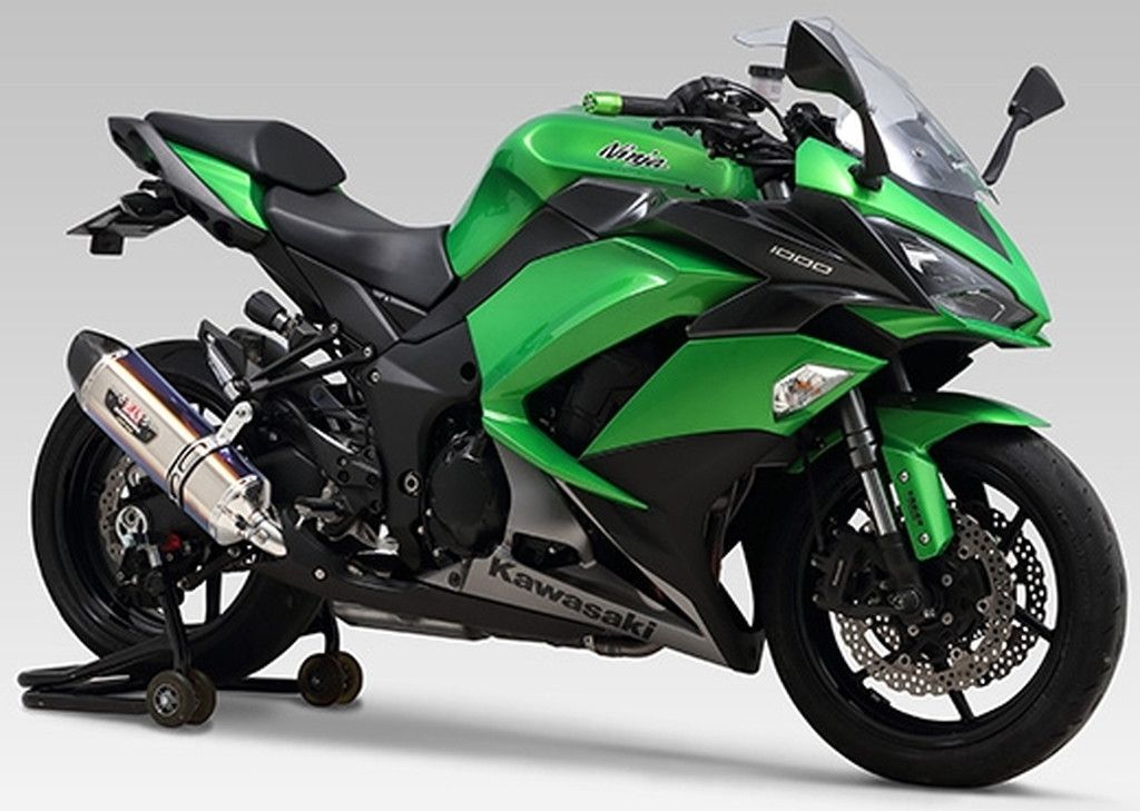 ヨシムラ スリップオン R-77Jサイクロン 2本出し EXPORT SPEC 政府認証 STC(チタンカバー/カーボンエンドタイプ) ニンジャ 1000 (Z1000SX)、Z1000 (水冷)｜motofellow