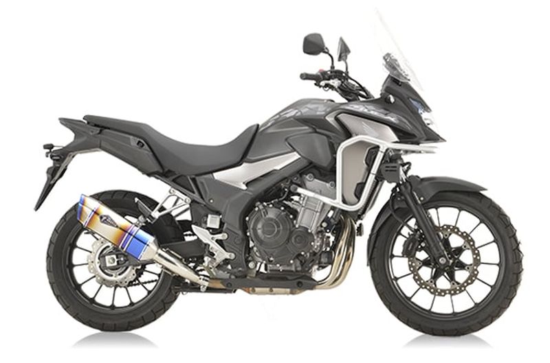 r's gear アールズギア リアルスペック Slip-On Type S チタンドラッグブルー 400X '19-'21,'22-|motofellow