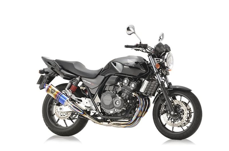 r's gear アールズギア ワイバンR シングル チタンドラッグブルー CB400SF/SB '18-
