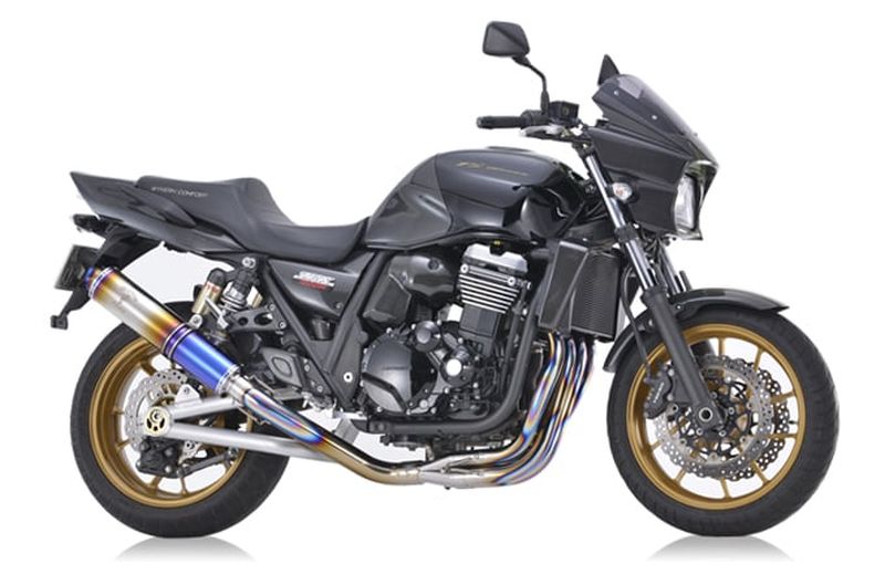 r's gear アールズギア ワイバンクラシックR シングル チタンドラッグブルー ZRX1200 DAEG '09-'16｜motofellow
