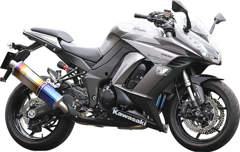 r's gear アールズギア ワイバン シングル クロスオーバルチタンドラッグブルー Ninja1000 ('11-'16)/Z1000 ('10-'16)